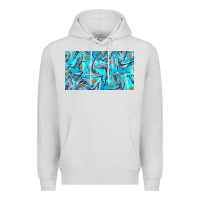Dove Grey humpback whale cup Premium Hoodie - BarkalooDesign