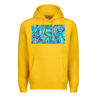 Lemon humpback whale cup Premium Hoodie - BarkalooDesign