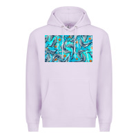 Lilac humpback whale cup Premium Hoodie - BarkalooDesign