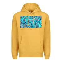 Mustard humpback whale cup Premium Hoodie - BarkalooDesign