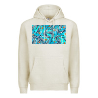 Oatmeal Heather humpback whale cup Premium Hoodie - BarkalooDesign