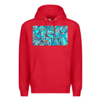 Red humpback whale cup Premium Hoodie - BarkalooDesign