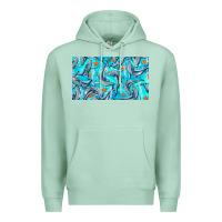 Seafoam humpback whale cup Premium Hoodie - BarkalooDesign