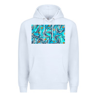 White humpback whale cup Premium Hoodie - BarkalooDesign