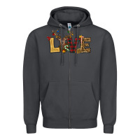 Smoke christmas reindeer love Zipper Hoodie - RanaPortraitStore