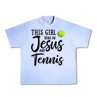 Grape Ice this girl runs on jesus and tennis Urban Heavy Tee - DesigneFamous