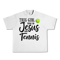 Lunar Rock this girl runs on jesus and tennis Urban Heavy Tee - DesigneFamous