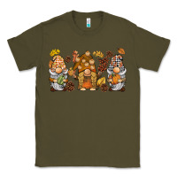 Army Green fall gnomies Classic Tee - BarkalooDesign