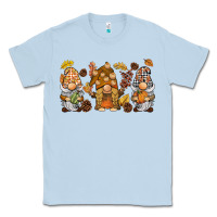 Dusty Blue fall gnomies Classic Tee - BarkalooDesign