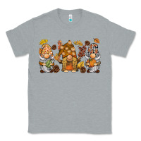 Heather Grey fall gnomies Classic Tee - BarkalooDesign