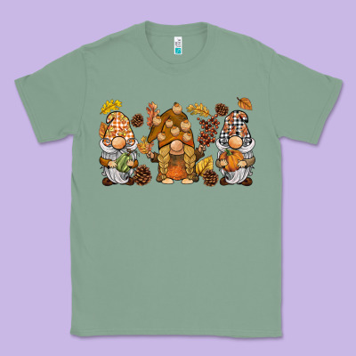 Fall Gnomies Classic Tee Designed By Barkaloodesign