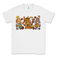 White fall gnomies Classic Tee - BarkalooDesign