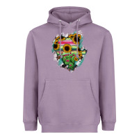 Lavender Durango State Of Mexico Map Heavyweight Hoodie - RanaPortraitStore