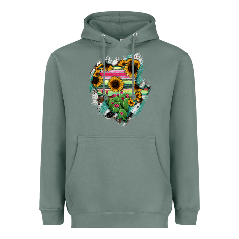 Durango State Of Mexico Map Heavyweight Hoodie by RanaPortraitStore | Teevron