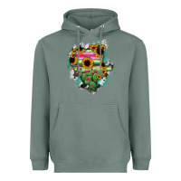 Sage Durango State Of Mexico Map Heavyweight Hoodie - RanaPortraitStore