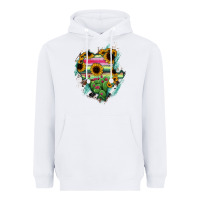 White Durango State Of Mexico Map Heavyweight Hoodie - RanaPortraitStore