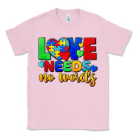 Bubblegum Pink Love needs no words Classic Tee - FaDigitalArtStudio