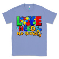 Colony Blue Love needs no words Classic Tee - FaDigitalArtStudio