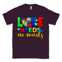 Plum Love needs no words Classic Tee - FaDigitalArtStudio