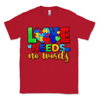 Red Love needs no words Classic Tee - FaDigitalArtStudio