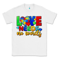 White Love needs no words Classic Tee - FaDigitalArtStudio