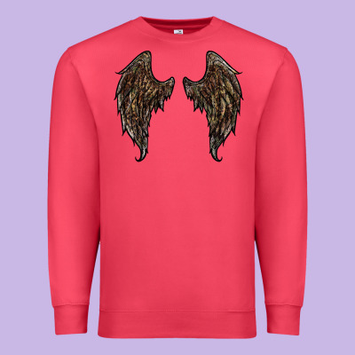 Leopard Camouflage Wings Premium Sweatshirt Designed By Ranaportraitstore