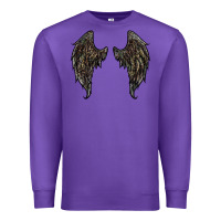 Purple leopard camouflage wings Premium Sweatshirt - RanaPortraitStore