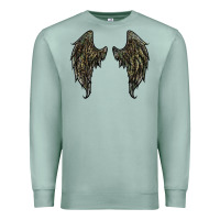 Seafoam leopard camouflage wings Premium Sweatshirt - RanaPortraitStore
