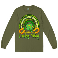 Army Green lucky vibes Long Sleeve Tee - Artiststas