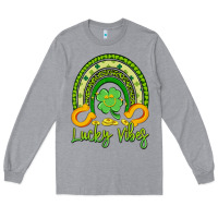 Heather Grey lucky vibes Long Sleeve Tee - Artiststas
