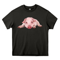 Asphalt baby pig Heavy Core Tee - RanaPortraitStore