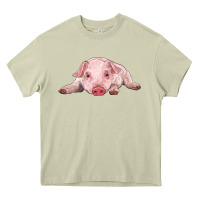 Mossy baby pig Heavy Core Tee - RanaPortraitStore