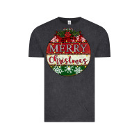 Vintage Black merry christmas Vintage Tee - CowhideDigitalArt
