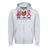 Peace Love Cure Zipper Hoodie | Teevron