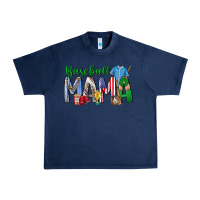 Navy baseball mama Urban Heavy Tee - CowhideDigitalArt