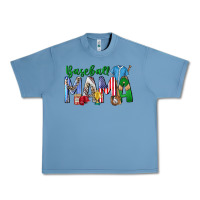 Pebble Blue baseball mama Urban Heavy Tee - CowhideDigitalArt