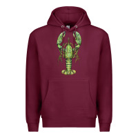 Burgundy lobster Premium Hoodie - BarkalooDesign