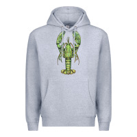 Heather Grey lobster Premium Hoodie - BarkalooDesign