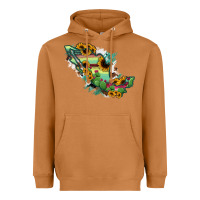 Meerkat Mexico Map Heavyweight Hoodie - RanaPortraitStore