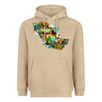 Mushroom Mexico Map Heavyweight Hoodie - RanaPortraitStore
