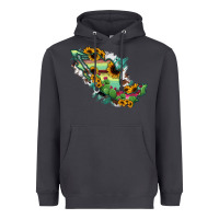 Smoke Mexico Map Heavyweight Hoodie - RanaPortraitStore