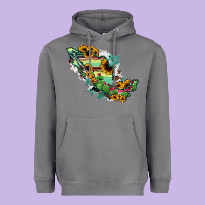 Mexico Map Heavyweight Hoodie Designed By Ranaportraitstore