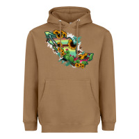 Toasted Coconut Mexico Map Heavyweight Hoodie - RanaPortraitStore