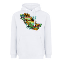 White Mexico Map Heavyweight Hoodie - RanaPortraitStore