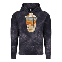 Cloud Black iced caramel frappuccino coffee Vintage Hoodie - BarkalooDesign