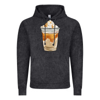 Vintage Black iced caramel frappuccino coffee Vintage Hoodie - BarkalooDesign