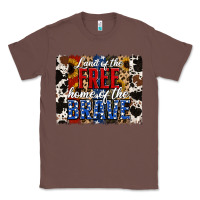 Chestnut Land of the Free Home of the Brave Brushstroke Classic Tee - Jasminsmagicworld