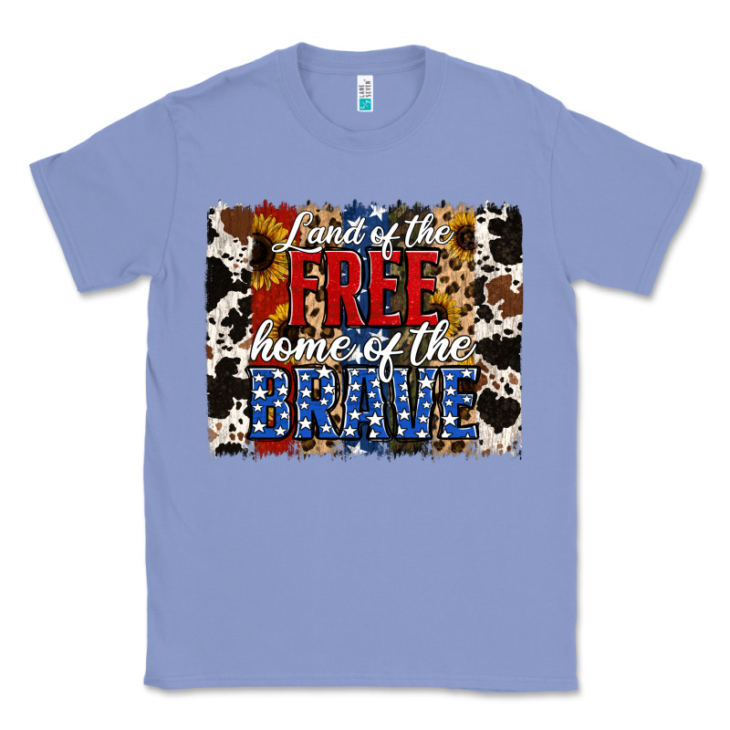 Land Of The Free Home Of The Brave Brushstroke Classic Tee by Jasminsmagicworld | Teevron