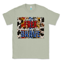Matcha Land of the Free Home of the Brave Brushstroke Classic Tee - Jasminsmagicworld