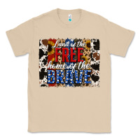 Mushroom Land of the Free Home of the Brave Brushstroke Classic Tee - Jasminsmagicworld